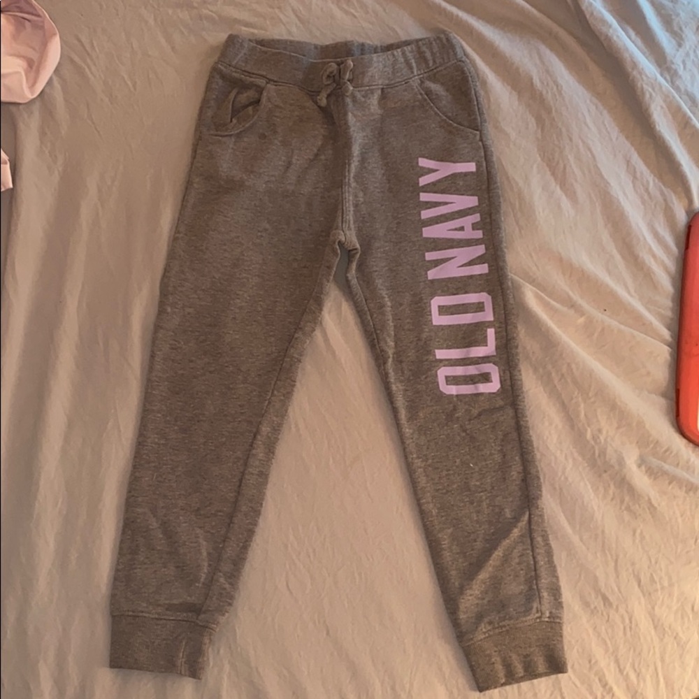 Girls old navy logo sweats